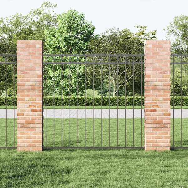 vidaXL Fence Element Assen Grey 170 x 120 cm Steel