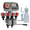 vidaXL Automatic Water Timer with 4 Stations and Rain Sensor 3 V
