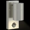 vidaXL Outdoor Wall Light Silver 6.5 x 10.5 x 16 cm