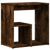 vidaXL Side Table Smoked Oak 50x30x50 cm Engineered Wood