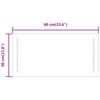 vidaXL LED Bathroom Mirror 60x30 cm