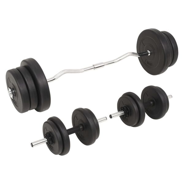 vidaXL Barbell and Dumbbell Set 60 kg