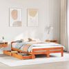 vidaXL Bed frame without Mattress Wax Brown 160x200 cm Solid Wood Pine