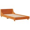 vidaXL Bed Frame without Mattress Wax Brown 90x190 cm Single Solid Wood Pine