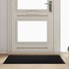 vidaXL Door Mat Black 120 x 80 x 1.2 cm Teddy Fabric