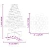 vidaXL Wooden Christmas Tree for Decoration 60 cm Solid Wood Pine