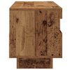 vidaXL TV Cabinet with LED Lights Old Wood 100x35x40 cm Engineered Wood