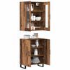 vidaXL Highboard 2 pcs Old wood Engineered wood