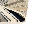vidaXL Modern Rug Zigzag Design 160x230 cm Brown/Black/Blue