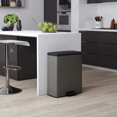 Blokker pedaalemmer 30 liter - Cool Grey