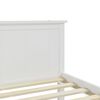 vidaXL Bed Frame without Mattress White Solid Wood Pine 90x200 cm