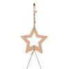 vidaXL&nbsp;Hanging Christmas Tree with Top Star 86x180 cm Natural Branch