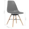 vidaXL Dining Chairs 6 pcs Grey PP
