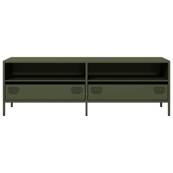 vidaXL TV Cabinet Olive Green 135x39x43.5 cm Cold-rolled Steel
