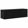 vidaXL Wall TV Cabinet Wall-mounted 3 pcs Black Oak Engineered Wood