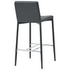 vidaXL Bar Stools 2 pcs Grey Faux Leather