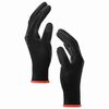 vidaXL Work Gloves 24 pcs Black 7 / S Polyester