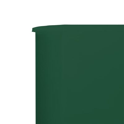 vidaXL 5-panel Wind Screen Fabric 600x120 cm Green
