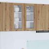 vidaXL Hanging Cabinet with Storage 2 pcs Artisan Oak 40 x 31 x 80 cm