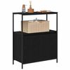 vidaXL Bathroom Cabinet with Shelves Black Oak 76.5x35x95 cm