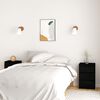 vidaXL Bedside Cabinets 2 pcs Black 40x29.5x64 cm Solid Pine Wood