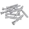 vidaXL Confirmat Screws 2500 pcs Silver Metal