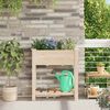 vidaXL Garden Planter Beige 71 x 37 x 76.5 cm Solid Fir Wood