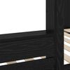 vidaXL Bunk Bed for Kids Black Oak 90 x 200 cm Engineered Wood