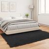 vidaXL Faux Sheepskin Rug Tafalla Black 120 x 170 cm Polyester