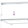 vidaXL Manual Awning Frame with LEDs White 4.5 x 3 m Aluminium