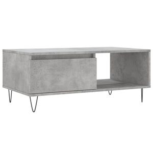 vidaXL Coffee Table Concrete Grey 90x50x36,5 cm Engineered Wood