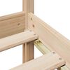 vidaXL Bookcase Bed without Mattress 180x200 cm Super King Solid Wood Pine