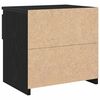 vidaXL Bedside Cabinet 2 pcs Black Oak 40 x 30 x 39 cm Engineered wood