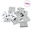 vidaXL Mirror Hold Bracket 340 Nickel 35 x 30 x 8.3 mm Steel