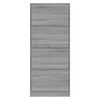 vidaXL Shoe Cabinet Grey Sonoma 63x24x147 cm Engineered Wood