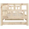 vidaXL Pull-out Day Bed without Mattress Solid Wood Pine 2x(90x190) cm