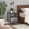 vidaXL Wall-mounted Bedside Cabinet Grey Sonoma 40x31x39.5 cm