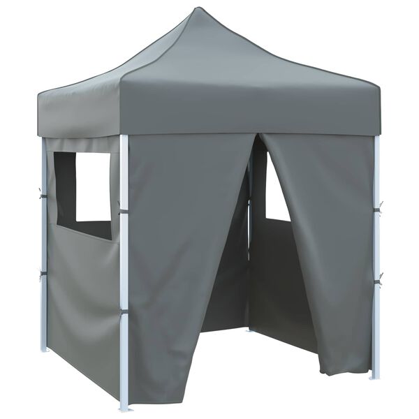 vidaXL Party Tent Folding Anthracite 200 x 200 x 315 cm Oxford Fabric