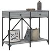 vidaXL Console Table Grey Sonoma 100x39x78.5 cm Engineered Wood