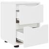 vidaXL Bedside Table White 30.5 x 30 x 43 cm Engineered Wood