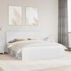 vidaXL Bed Frame with Headboard White 180 x 200 cm Solid Pine Wood