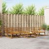 vidaXL Outdoor Sofa Set 7 pcs Natural Solid Acacia Wood