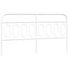 vidaXL Metal Replace Headboard White 183 cm