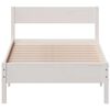 vidaXL Bed Frame without Mattress White 90x190 cm Single Solid Wood Pine