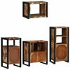 vidaXL Bathroom Furniture Set with Drawer 4 pcs Solid Reclaim Wood