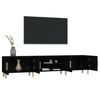 vidaXL TV Cabinet Black 180x31.5x40 cm Engineered Wood