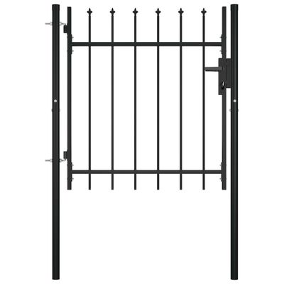 vidaXL Door Fence Gate with Spear Top 100x75 cm