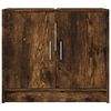 vidaXL Sink Cabinet Smoked Oak 63x29x55 cm Engineered Wood