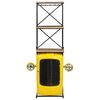 vidaXL Tractor Wine Cabinet Yellow 49x31x172 cm Solid Mango Wood