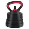 vidaXL 4-in-1 Dumbbell Set Black and Red 121 x 19.5 x 19.5 cm